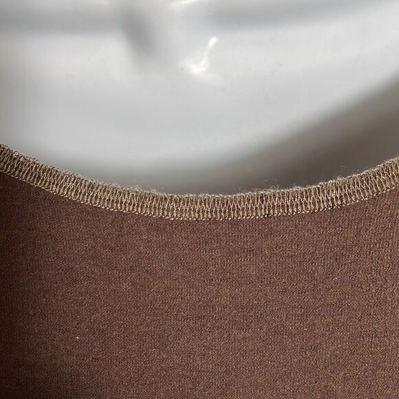 Brown Dress Asymmetrical pattern L/XL - Picture 5 of 5